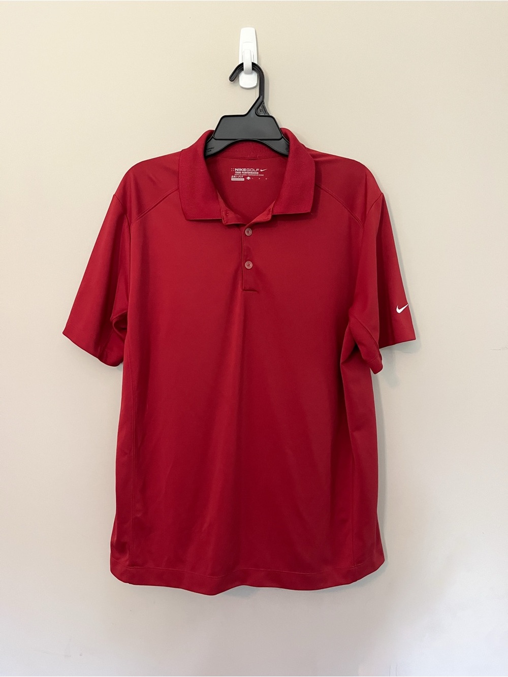 Nike Golf Men's Red Dri-FIT Polo Shirt